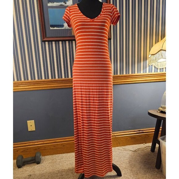 Epilogue Womens Striped Causal Lightweight Jersey Comfort Summer Dress, Size S - Picture 1 of 5